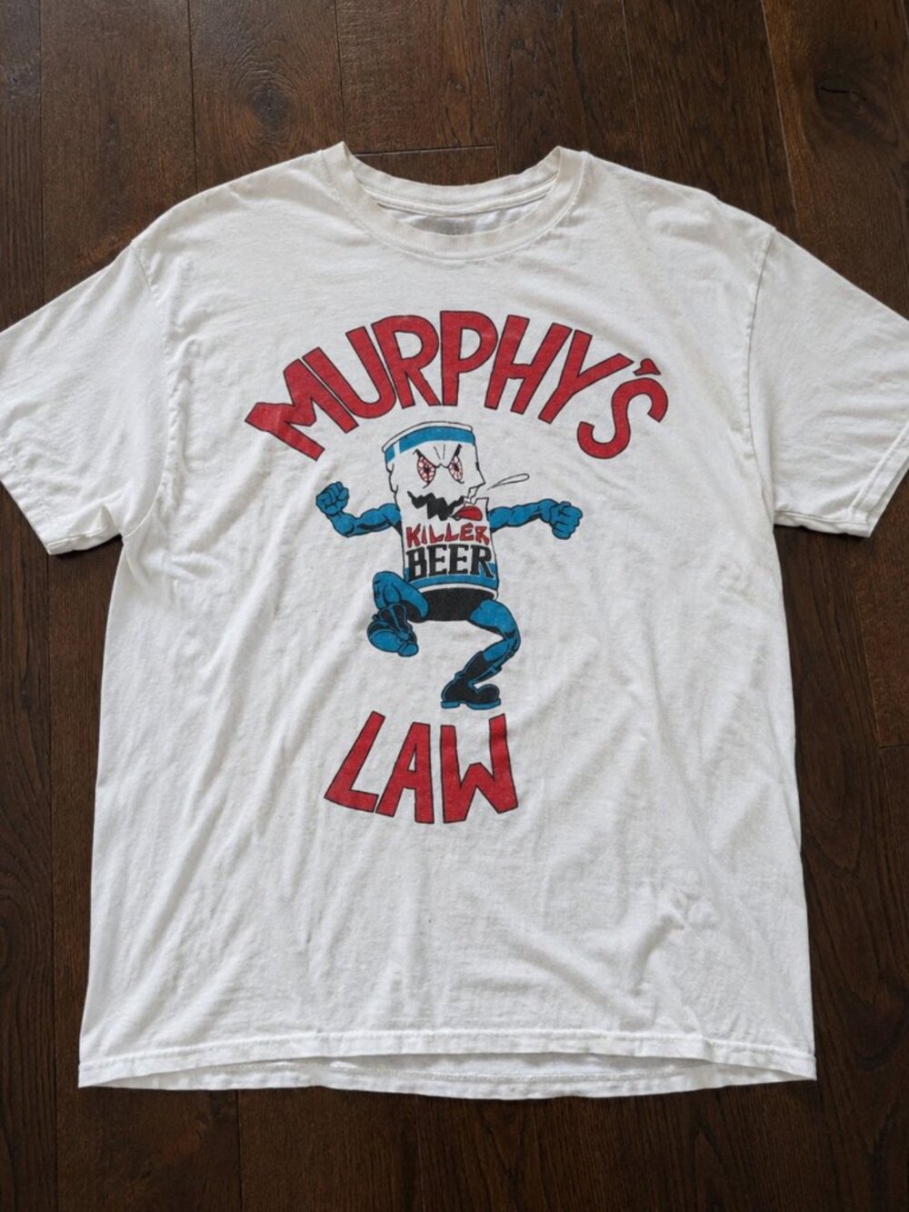 Murphy's Law Killer Beer Punk Band Tee White
